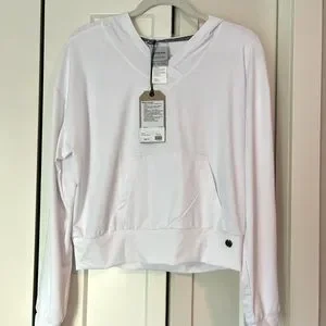 Prana Tops Host Pick Nwt Prana Eileen White Hoodie Upf Size